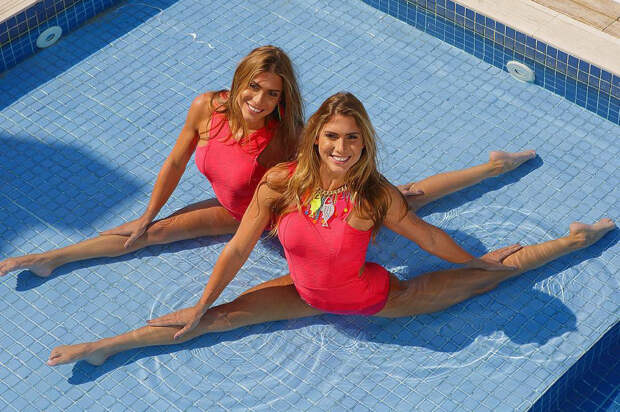 Сексуальные бразильские синхронистки-близнецы покоряют сердца болельщиков пикантными фото