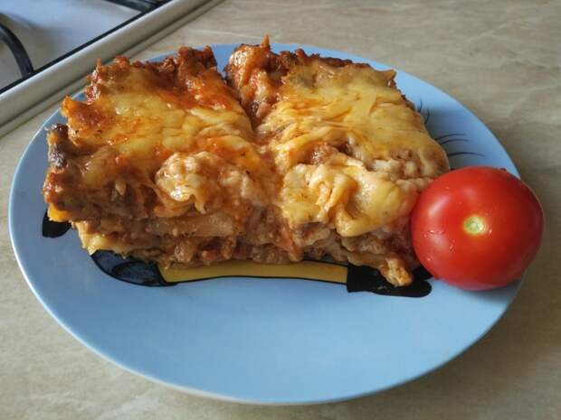 Лазанья для ленивых, но встающих с дивана) еда, лазанья, Легко, вкусно, длиннопост, кулинария, рецепт, фоторецепт