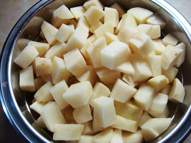 "Шашлык" с наивкуснейшей картошечкой,  приготовленные в духовке
