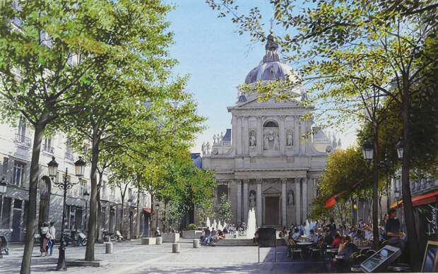 La place de la Sorbonne