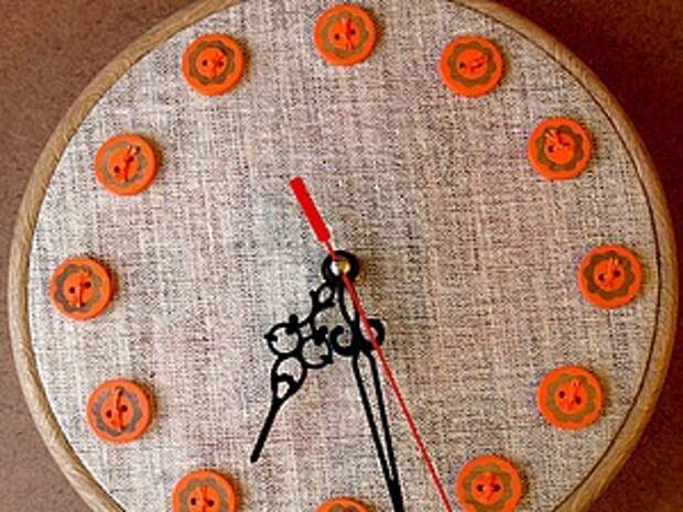 Часы в стиле Hoop art | Ярмарка Мастеров - ручная работа, handmade