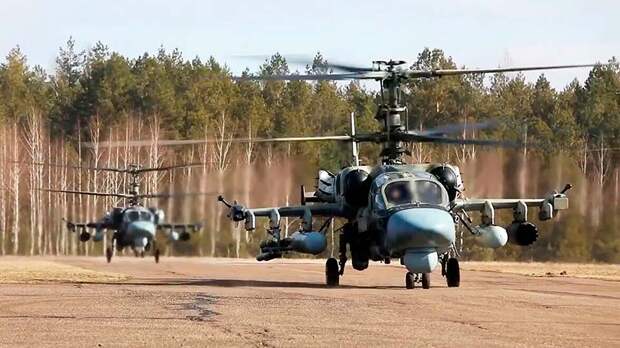 Вертолеты Ка-52 на Украине