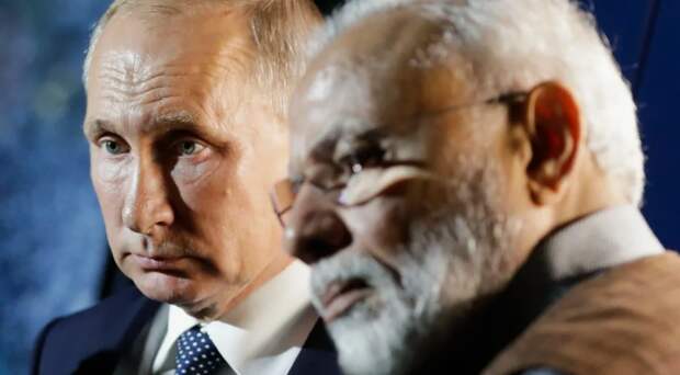 Владимир Путин и Нарендра Моди