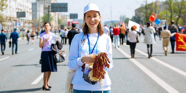 Москвичам рассказали о работе волонтеров во время празднования Дня Победы