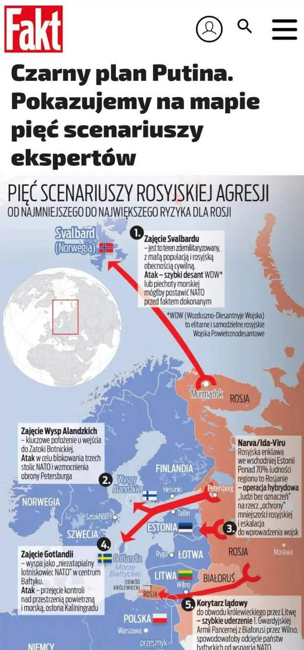 Западные эксперты назвали пять «черных сценариев» Путина в Европе