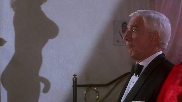 кадр из фильма "Голый пистолет 33 1/3: Последний выпад"