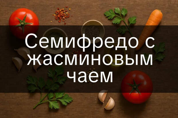 Семифредо с жасминовым чаем