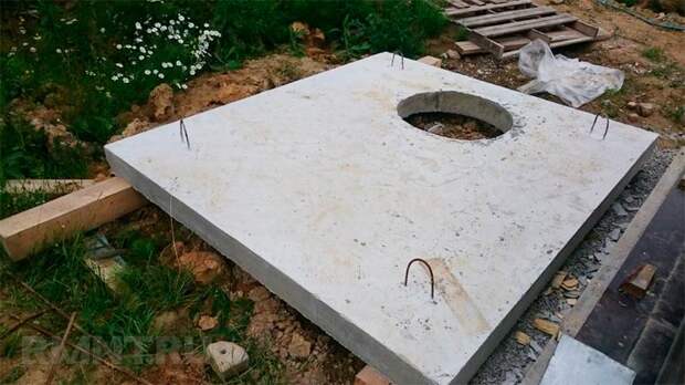 Крышка кессона из бетона