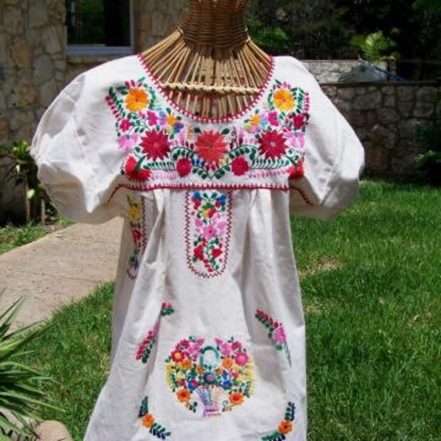 мексиканская вышивка на одежде