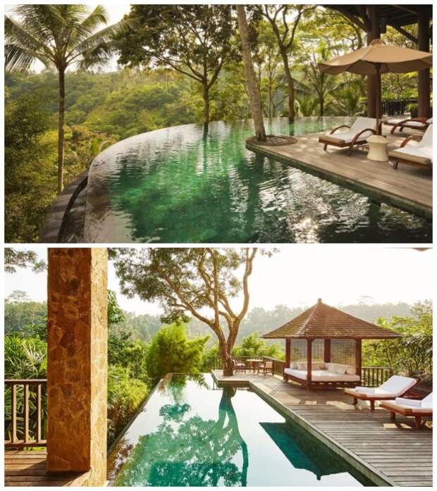 Для каждой виллы или резиденции оформлен собственный бассейн (COMO Sambala Estate, Бали). | Фото: agoda.com/ luxurytravelmag.com.au.
