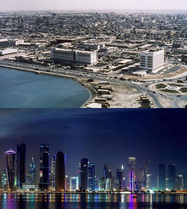Доха, Катар. 1977 и сейчас города мира, история. архитектура