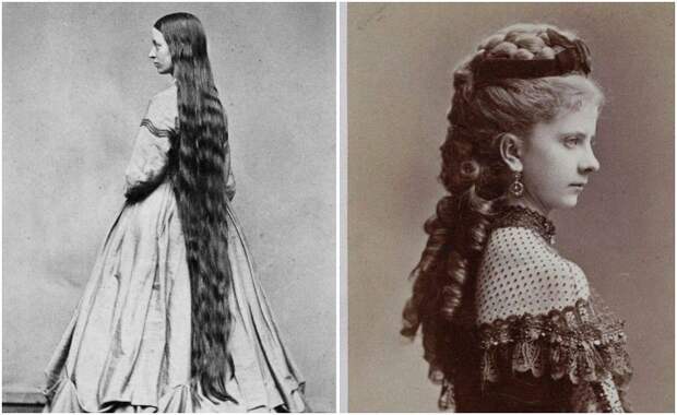 Женщины носили длинные волосы - время стрижек придет только в XX веке