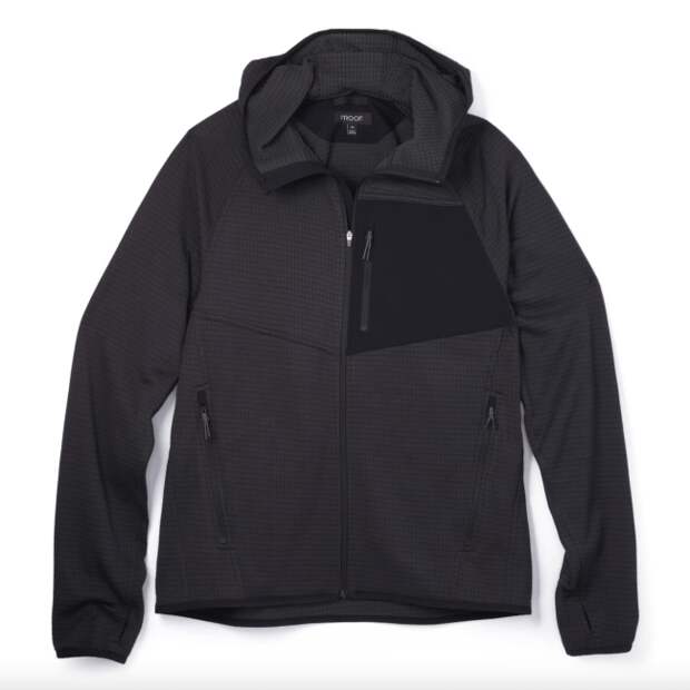 Proof Trail Grid Fleece Full Zip Hoodie