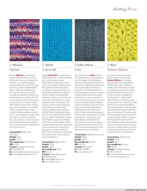 Knitting Magazine - May 2014 - 紫苏 - 紫苏的博客 Knitting Magazine - May 2014 - 紫苏 - 紫苏的博客