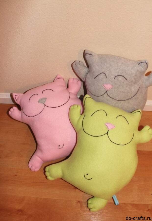 Кот из ткани своими руками 7