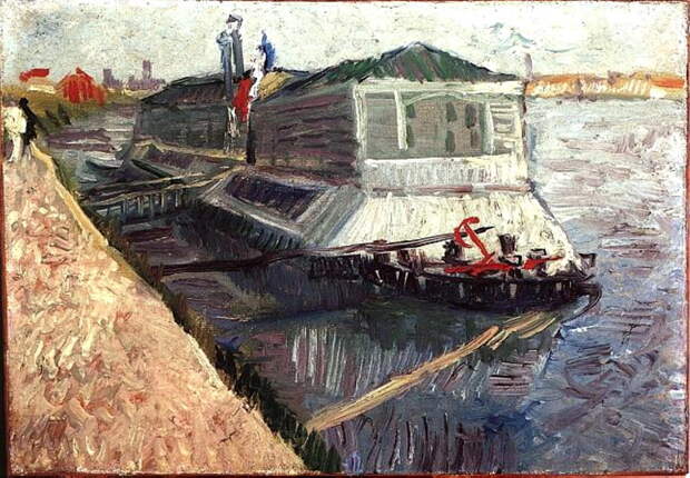 Bathing Float on the Seine at Asnieres. Винсент Ван Гог (1853-1890)