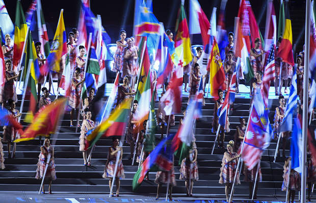 Во время церемонии открытия Паралимпийских игр 2016 года в Рио-де-Жанейро