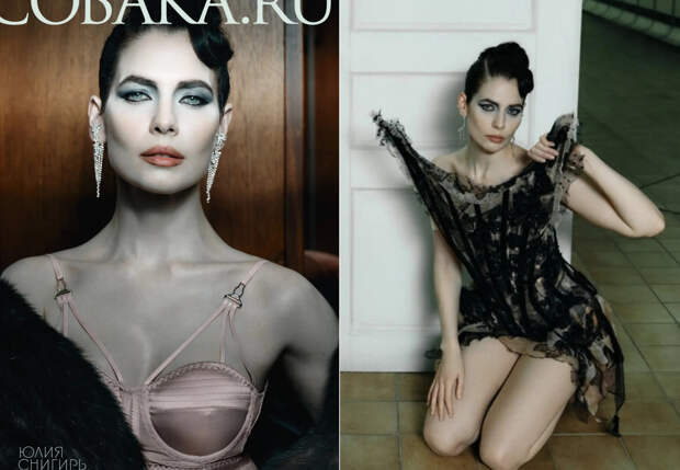 "Это про ужас возраста". Юлия Снигирь в нуаре снялась для глянца и объявила о перерыве в кино