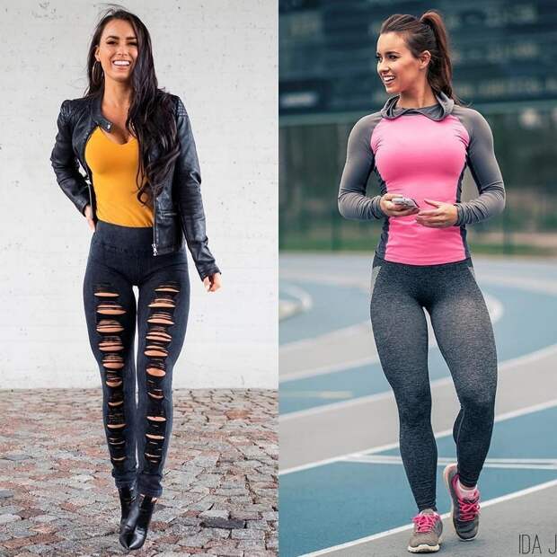 Красивые девушки в униформе и без неё