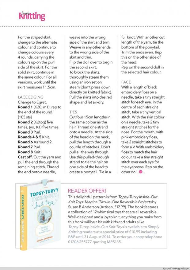 Simply Knitting №120 2014 - 紫苏 - 紫苏的博客