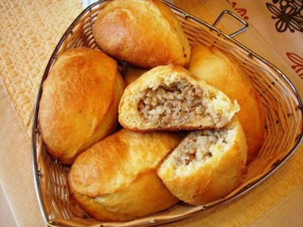 Рецепт вкусных пирожков с рисом и мясом