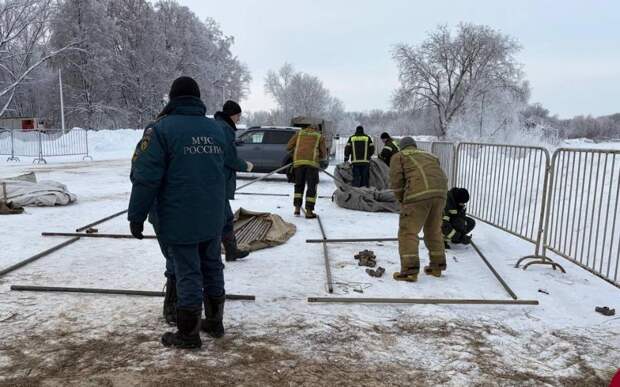 В Рязани подготовили купель к Крещенским купаниям