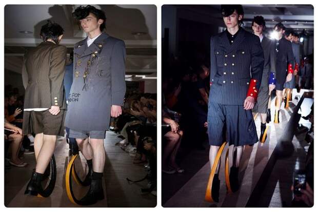 У пуленов также были более современные воплощения. Модельер Рей Кавакубо продемонстрировала свою весеннюю коллекцию 2015 года для Comme des Garçons с моделями в различных вариантах обуви.