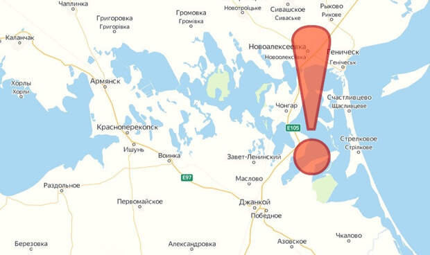 ForPost - Новости : ВСУ атаковали ракетами мосты между Крымом и Херсонской областью