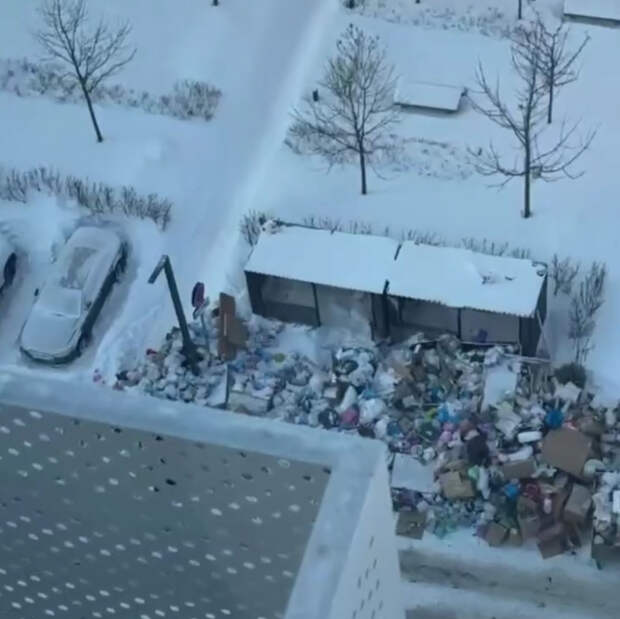 Мусорные горы рядом с ЖК от ПИК попали на видео