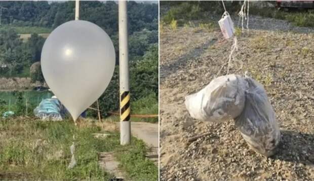 «Право народа на самовыражение»: Северная Корея вновь запустила шары с мусором в