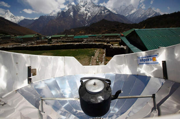 Кипячение воды в чайнике с помощью солнечной энергии