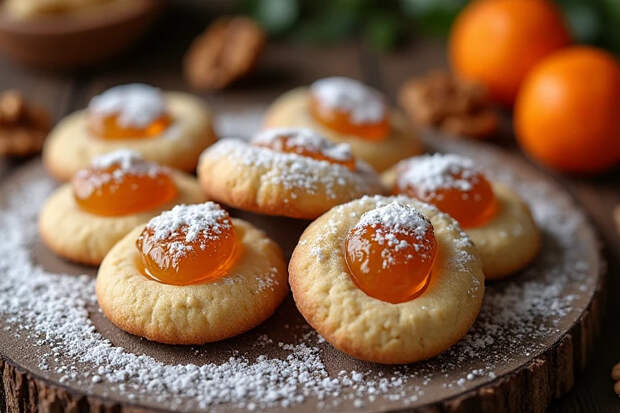 Домашнее печенье с орехами