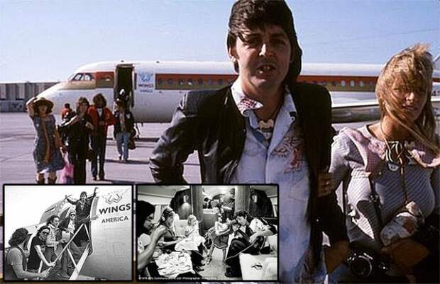 4. Самолет Пола Маккартни и его группы 70-х годов Wings гастроли, транспорт
