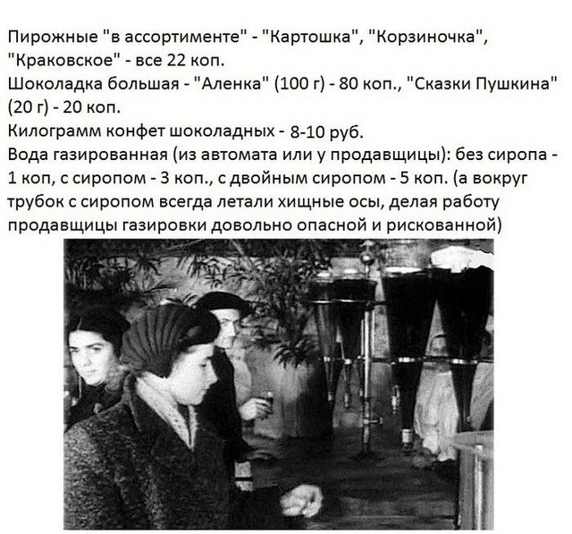 Ностальгия по ценам СССР, без слез не вспомнить...