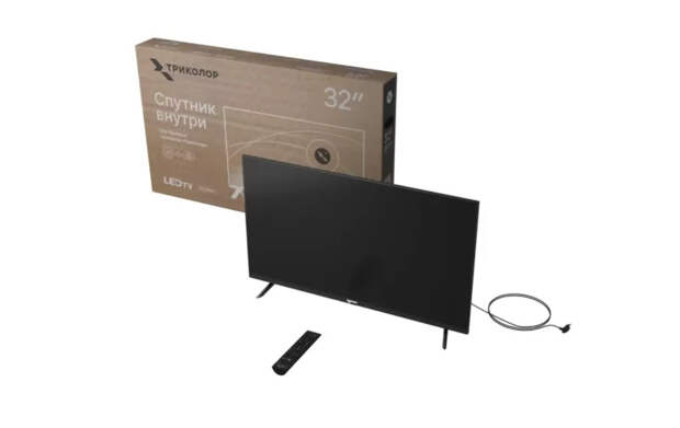 В России представили первый спутниковый телевизор