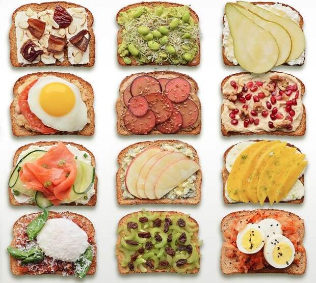 рецепты бутербродов, рецепт завтрака, необычные бутерброды, бутерброды на завтрак