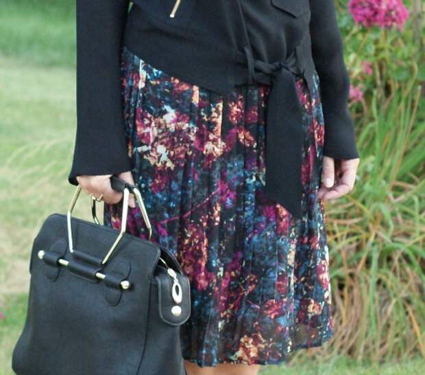 Fall Floral skirt from ThredUp