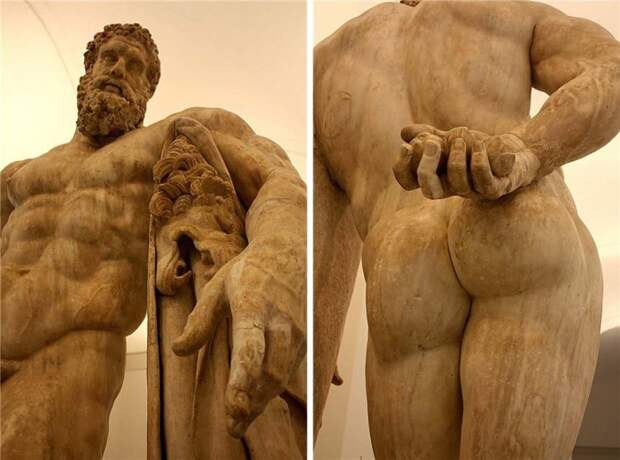 Одна из самых известных скульптур - Геракл Фарнезский (III век, копия с оригинала IV в. до н.э., хранится в музее Неаполя). Возможно, амманский Геркулес выглядел примерно так. /Фото:3bb.ru