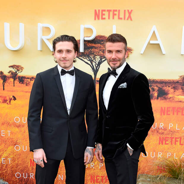 Дэвид Бекхэм попытался помириться с сыном Бруклином и его женой Николой Пельтц