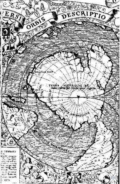 Карта мира Оронтеуса Финиуса (1532) +...