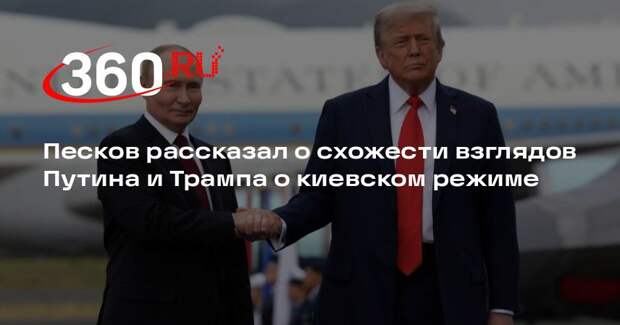 Песков рассказал о схожести взглядов Путина и Трампа о киевском режиме