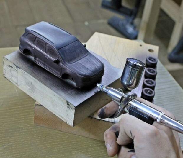Subaru Forester в масштабе своими руками из дерева subaru, subaru forester, авто, автомобили, масштабная модель, моделизм