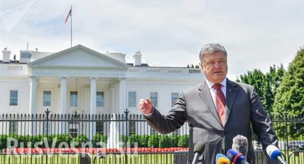 Почему Порошенко оказался под забором Белого дома (ФОТО) | Русская весна