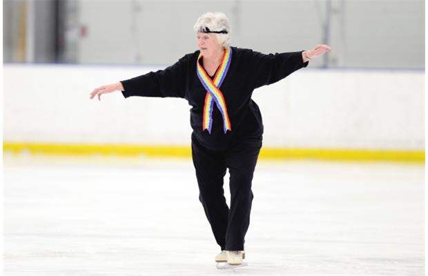woman skating