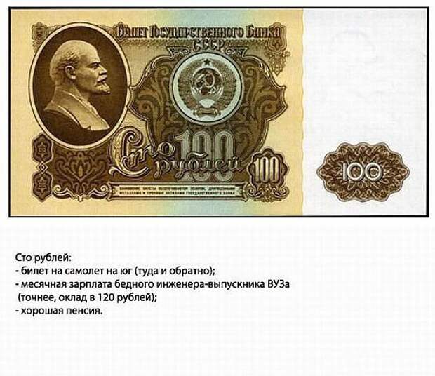 Советские купюры с описанием, что на них можно было купить! бабло ссср, деньги детства