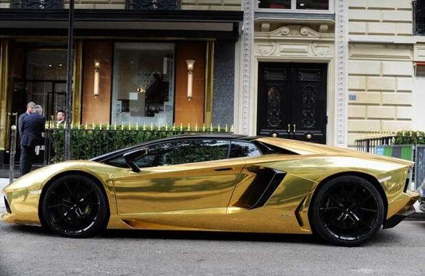 Позолоченный Lamborghini Aventador - предел роскоши