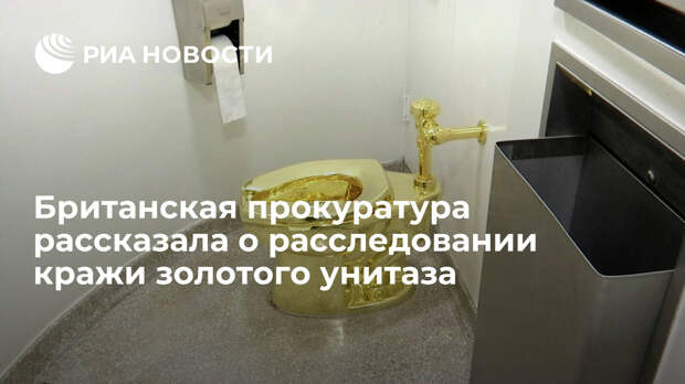 Британская прокуратура рассказала о расследовании кражи золотого унитаза