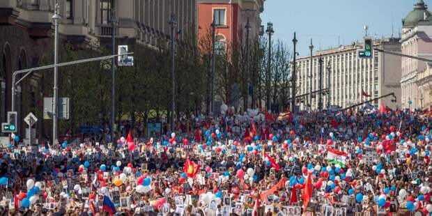 В Москве 9 мая пройдет традиционная акция «Бессмертный полк». Фото: Д. Гришкин mos.ru