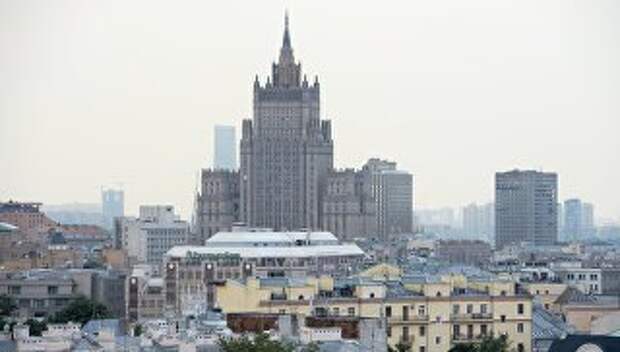 Здание министерства иностранных дел Российской Федерации. Архивное фото