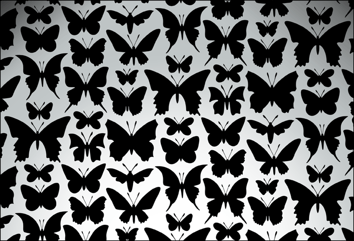 Порхающие бабочки в интерьере. Трафареты для стен и потолка (7) (700x476, 113Kb)